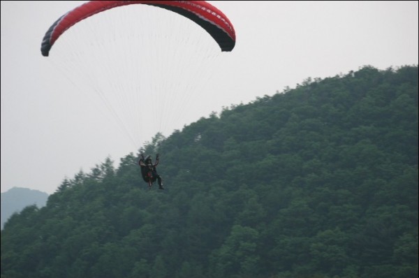 유명산 패러글라이딩. 5월13일 비행. paragliding